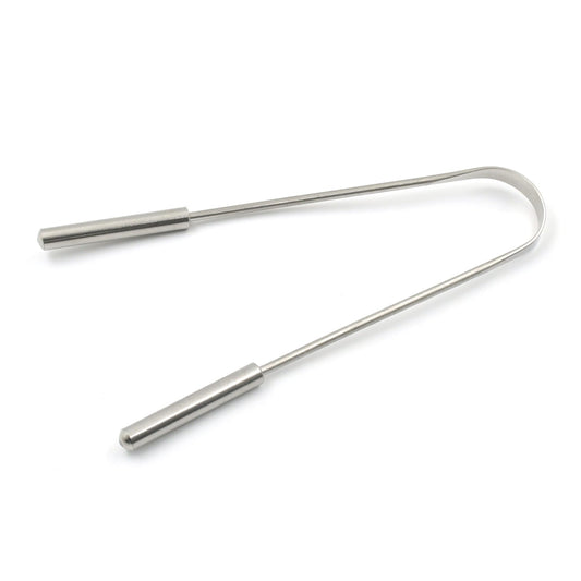 Sleek MintGuard tongue scraper designed for daily fresh breath.