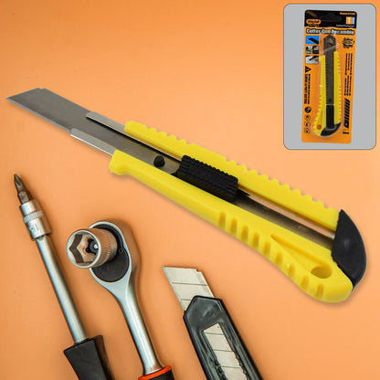 Heavy Duty Cutter Knife in action, precisely cutting through material.
