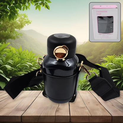 Tumblo Smart Thermos Bottle with LED temperature display and push-button cap.