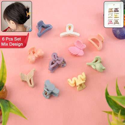 Child's hair adorned with a stylish and secure butterfly hair clip.