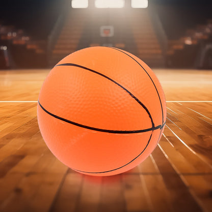 Mini basketball for kids, shown with its lightweight design for easy handling.