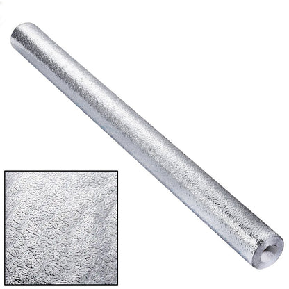 Self-Adhesive Aluminum Foil Wallpaper roll, 60x200 cm, ready for application.
