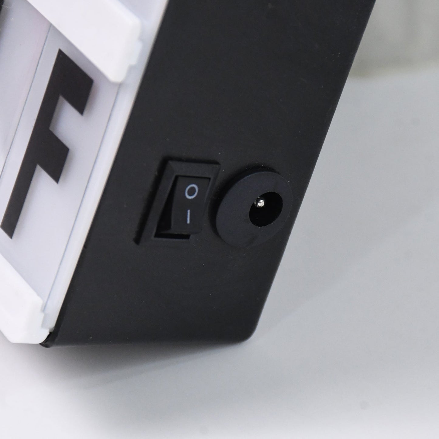 Close-up of the magnetic letter box with various characters and emojis, ready for customisation.