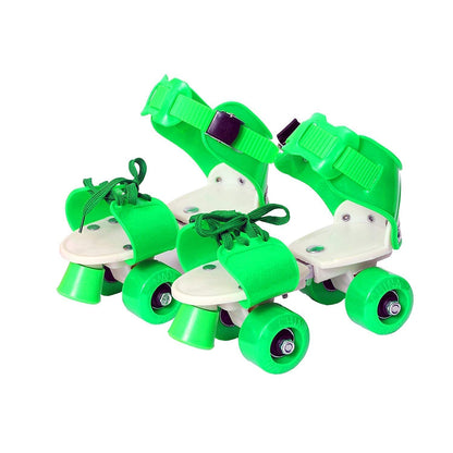 Ergonomic design of the comfortable kids roller skates for growing feet.