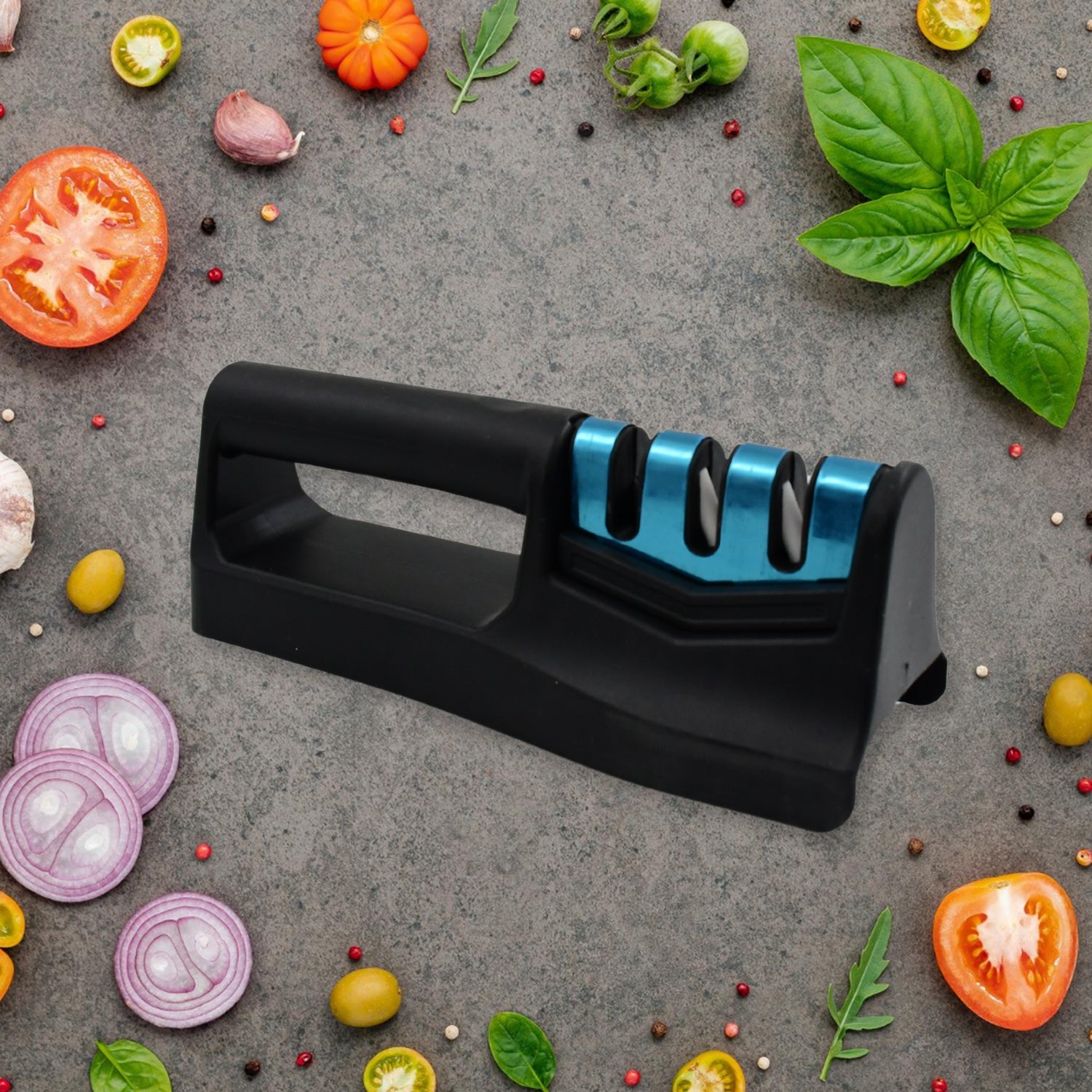 Handheld sharpener non slip base