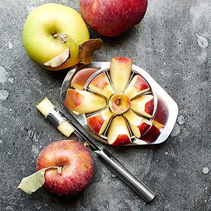 Durable stainless steel apple cutter, designed for long-lasting kitchen use.