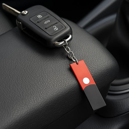 Designer keychain showcasing cartoon and LOVE letter motifs
