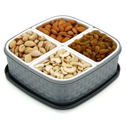 Delicious dry fruit chocolates and assorted snacks presented in a festive box.