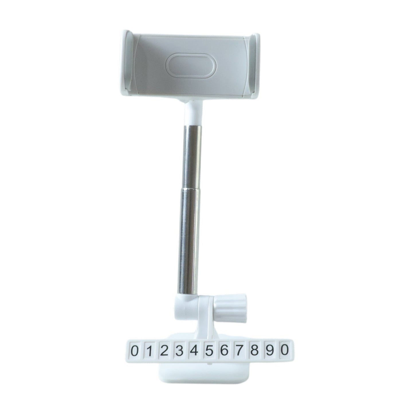 Close up view of phone bracket for car dashboard