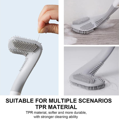 Collection of Golf Silicone Toilet Brushes in various stylish colours: white, black, sky blue, and army green.