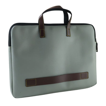 Stylish business briefcase with secure zipper closure