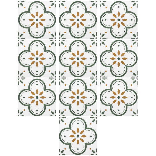 A single patterned Peel and Stick Tile showcasing its design and texture.