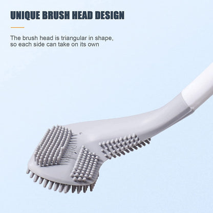 Detailed view of the Golf Silicone Toilet Brush's handle and unique golf-shaped head.