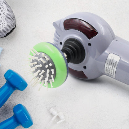 Sleek electric full body massager highlighting its compact and portable design.