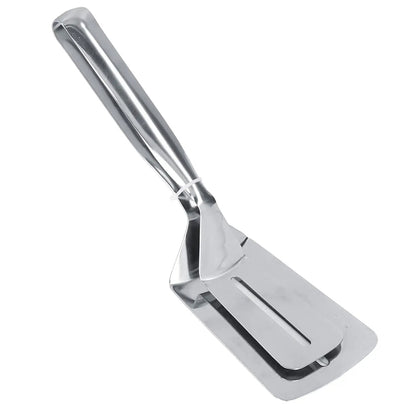 Durable stainless steel steak clip clamp for BBQ and frying.