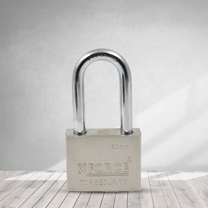 Safelix 60mm solid padlock displaying its compact yet strong size.