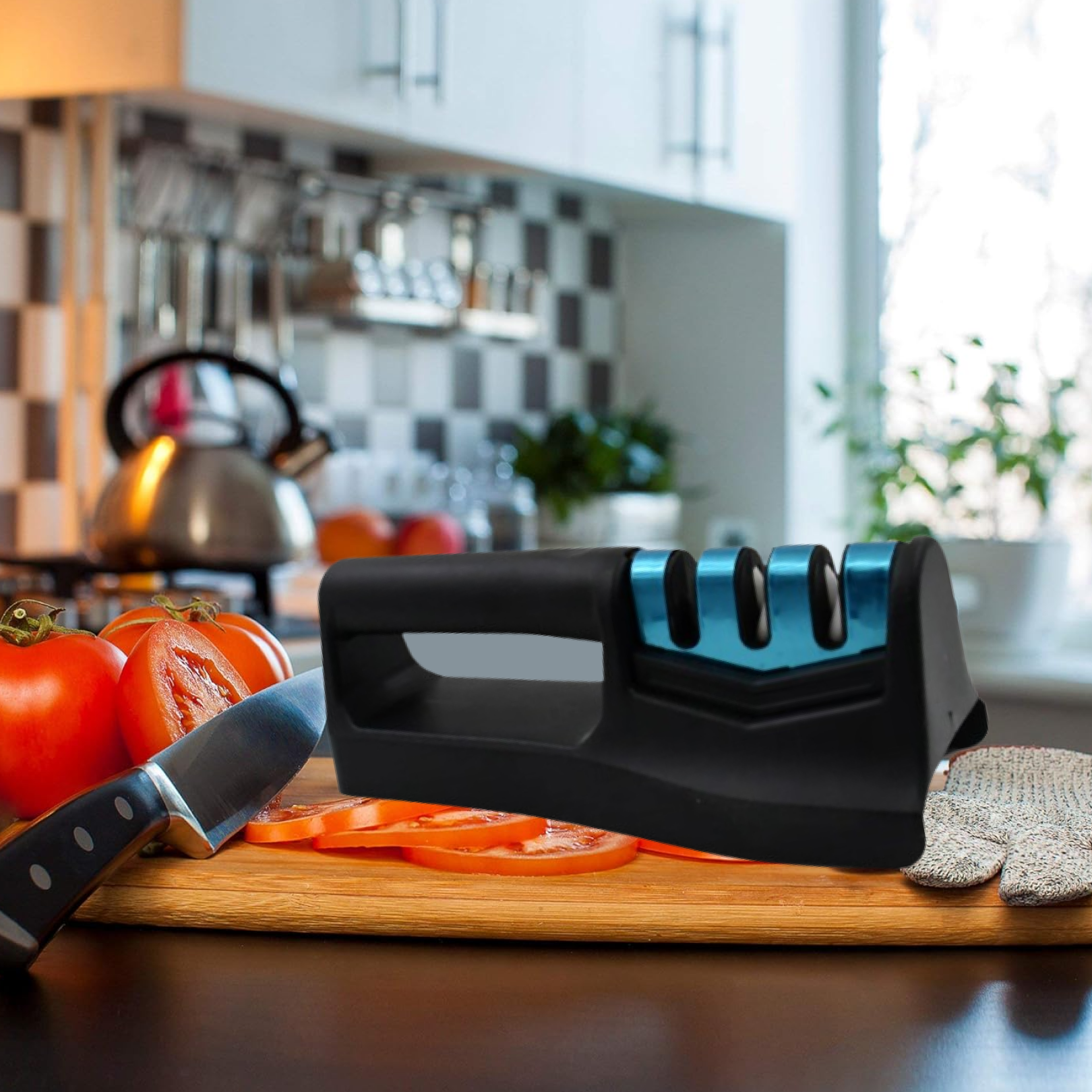 Knife sharpener feature detail