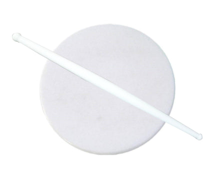 High-quality plastic rolling pin designed for easy and efficient chapati preparation.