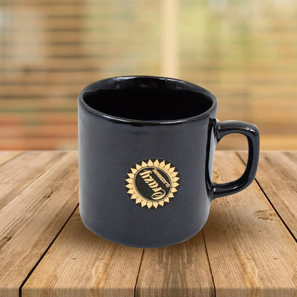 Detailed shot of a ceramic tea cup, highlighting its smooth finish and craftsmanship.