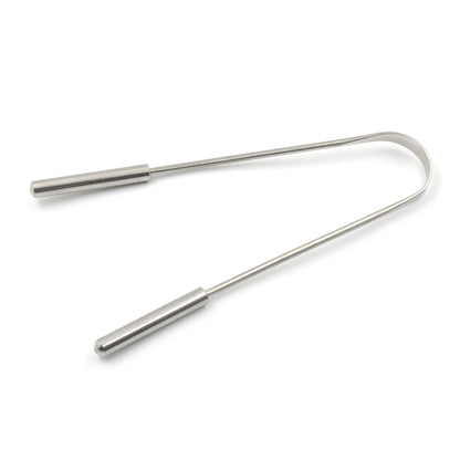 Sleek MintGuard tongue scraper designed for daily fresh breath.
