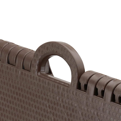 Close-up of the non-slip surface of the 18 Inch Folding Stool, ensuring adult safety.