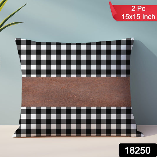 Close-up of a soft, durable faux leather pillow cover in a living room setting.