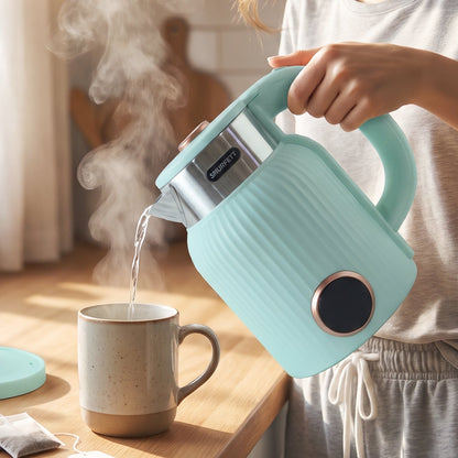 Durable 1500W kettle with wide mouth and 2 litre capacity