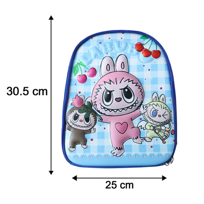 Size display of 12 inch kids backpack, suitable for preschool children