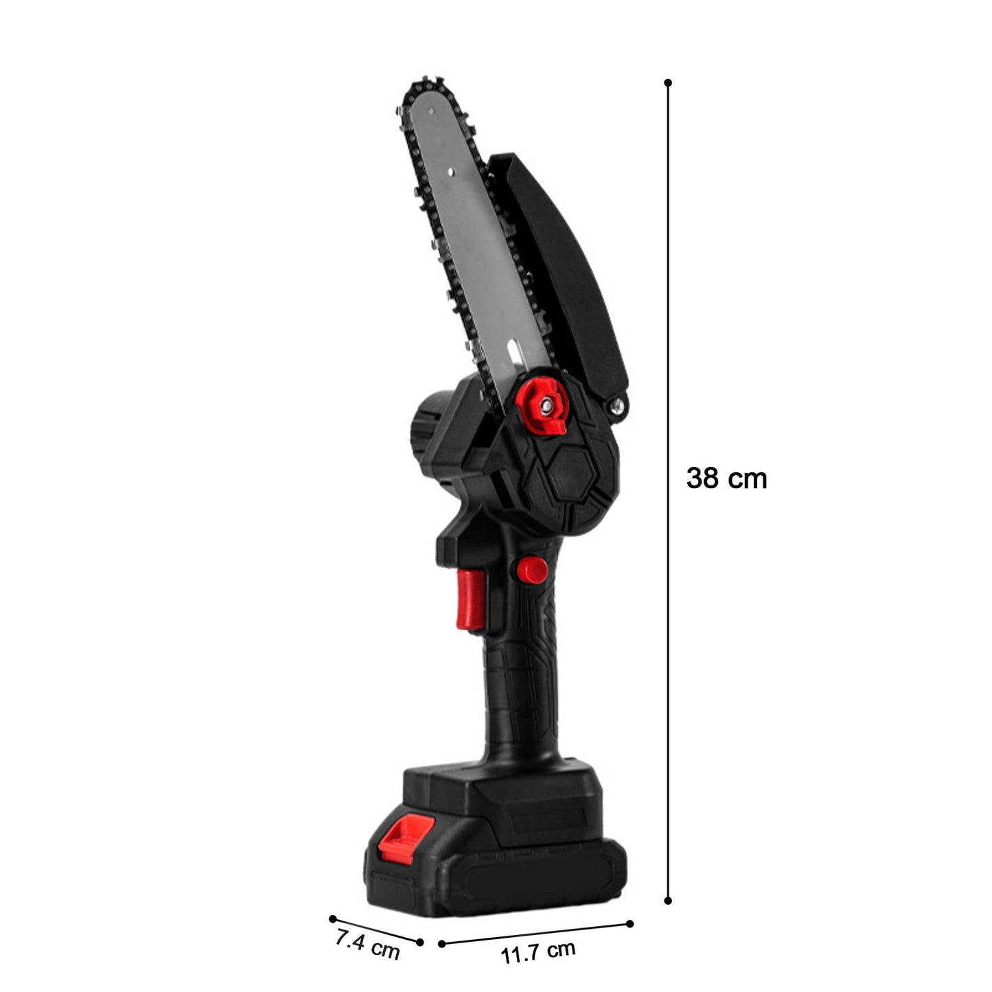 branded cordless mini electric chainsaw main view