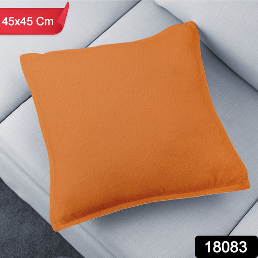 Close-up of a soft brown 45x45 CM pillow cover with subtle texture.