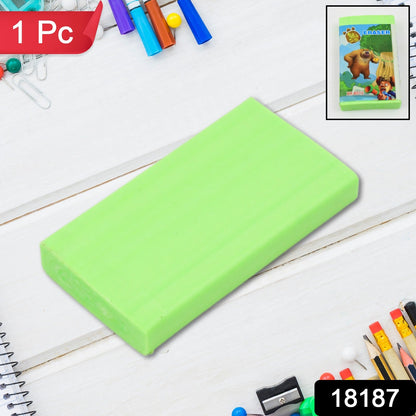 Rectangle-shaped Kids Eraser, ideal for precise corrections during homework.